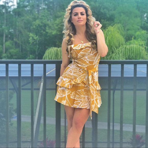 ruffle mini summer dress - Picture 3 of 8